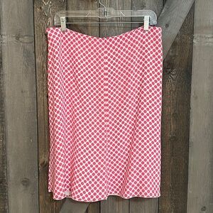 Maus & Hoffman Made in Italy Pink & White Polka Dot Skirt